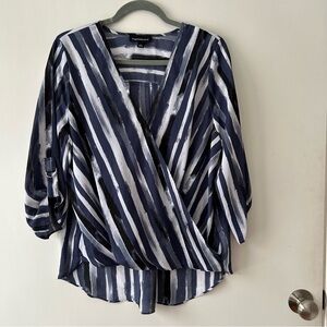 Fortune & Ivy surplice blouse